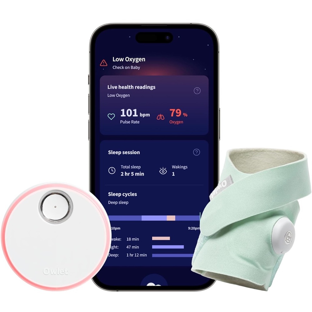 Owlet Dream Sock - FDA Cleared, Mint